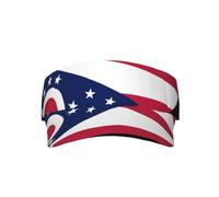 WBQLSL Chapeau de soleil d'été avec drapeau de l'État de l'Ohio - Convient pour les sports de plein air, les loisirs quotidiens, les voyages et les vacances - Noir