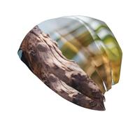 WBQLSL Chapeau tricoté sans bord imprimé oiseau Fat Lagoon : chapeau chaud pour la maison, les déplacements, les voyages et le ski Noir