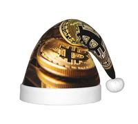WBQLSL Chapeaux de fête de Noël, événements de Noël et Nouvel An, spectacles de scène et autres scènes de fête de vacances, chapeaux de Noël pour enfants Bitcoin