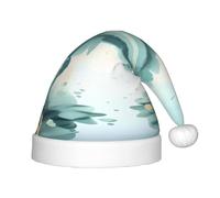 WBQLSL Chapeaux de fête de Noël, événements de Noël et Nouvel An, spectacles de scène et autres scènes de fête de vacances, feuilles tombées sur un lac tranquille chapeaux de Noël pour enfants