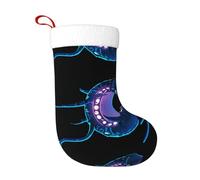 WBQLSL Chaussettes de Noël motif créature étrange, 45 x 28 cm, chaussettes de décoration de cadeau de Noël, Nouvel An, chaussettes de fête