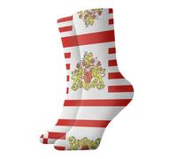 WBQLSL Chaussettes mi-mollet décontractées et respirantes avec motif drapeau du Sénat de Brême