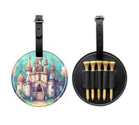 WBQLSL Classical Castle Sac de rangement tendance pour tees de golf - Design léger pour un rangement rapide des tees de golf