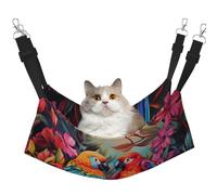 WBQLSL Colorful Birds Hamac pour animaux de compagnie Imprimé Taille M Hamac de couchage pour chats, furets, chiots, lapins, petits animaux