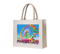 WBQLSL Corlorful Park Sac de plage à motifs | Parfait pour la plage, les pique-niques, les voyages et les loisirs au bord de la piscine