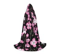 WBQLSL Costume d'Halloween, cape de magicien imprimé avec motif coucou, convient pour adultes et adolescents, tailles S, M, L disponibles