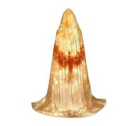 WBQLSL Costume d'Halloween, Oiseau de feu avec ailes déployées Imprimé L Cape de magicien, convient aux adultes et aux adolescents, tailles S, M, L disponibles