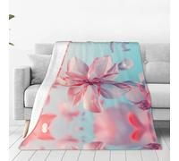 WBQLSL Couverture en flanelle ultra douce avec imprimé pétales de cristal volant - Une couverture pour la maison, les voyages et l'extérieur - 152,4 x 127 cm