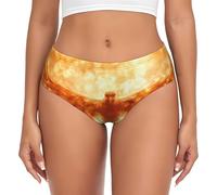 WBQLSL Culotte confortable grande taille pour femme, respirant, couverture intégrale, Firebird avec ailes déployées, string imprimé, noir, 3X-Large