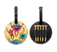 WBQLSL Cutie Pie Sac de rangement tendance imprimé pour tees de golf - Design léger pour un rangement rapide des tees de golf