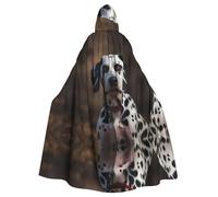 WBQLSL Dalmatien Cape à capuche imprimée pour Halloween, bal masqué, carnaval, fête ou cosplay
