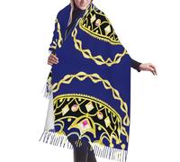 WBQLSL Diadème fantaisie longue écharpe à pompons, une écharpe tendance pour femme, parfaite pour le printemps, l'automne ou l'hiver, et un excellent cadeau de vacances.