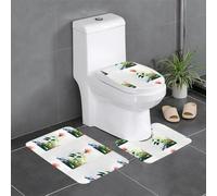 WBQLSL Dictature Rose Tapis de Sol Absorbant - 3 Pièces - Tapis de Salle de Bain Antidérapant Tapis de Porte Chambre Tapis Cuisine
