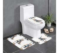 WBQLSL Dotwork Tiger Lot de 3 tapis de sol antidérapants pour salle de bain, chambre à coucher, cuisine