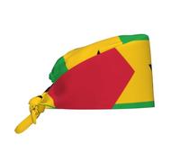 WBQLSL Drapeau de Sao Tomé et Principe Chapeau de Travail Imprimé Respirant Bande Absorbante La Sueur, Convient pour Homme et Femme, Noir, Noir, Taille Unique