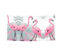 WBQLSL Drapeau décoratif à suspendre pour événement, 177,8 x 88,9 cm, convient pour Halloween, fête de réveillon de Noël, motif flamant rose