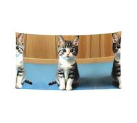 WBQLSL Drapeau décoratif à suspendre pour événement, 177,8 x 88,9 cm, convient pour Halloween, réveillon de Noël, chambre à coucher, motif chaton