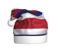 WBQLSL Drapeau d'Hawaï Chapeau de Noël américain pour adulte, 40 cm de haut, chapeau de Noël en peluche, chapeau décoratif unisexe, chapeau de Père Noël, fête d'Halloween