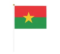 WBQLSL Drapeau du Burkina Faso imprimé à main - Convient pour le baseball, le basket-ball, le football et les pom-pom girls