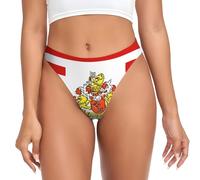 WBQLSL Drapeau du Sénat de Brême Imprimé String Femme Sexy Lingerie Bikini Culotte, noir, 3X-Large