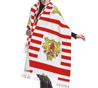 WBQLSL Drapeau du Sénat de Brême Long Tassel Foulard Foulard Une Foulard Mode Femme Parfait pour le Printemps, Automne ou Hiver et un excellent cadeau de vacances.