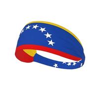 WBQLSL Drapeau du Venezuela Bandeau de sport, évacuation de l'humidité, course à pied, cyclisme, yoga, fitness, sport