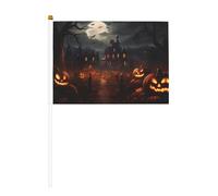 WBQLSL Drapeau imprimé All Hallows' Eve - Convient pour le baseball, le basket-ball, le football et les pom-pom girls