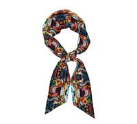 WBQLSL Écharpe pour femme avec imprimé clown Art Graffiti, foulard tendance, accessoire élégant pour les trajets professionnels et les rendez-vous