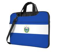 WBQLSL El Salvador Printing Sac à bandoulière pour ordinateur portable et porte-documents, facile à transporter pour les voyages d'affaires et le travail, Noir , 14 inch