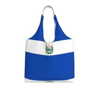 WBQLSL El Salvador Sac en toile imprimé pour femme Sac à bandoulière décontracté + Sac à main Design double usage