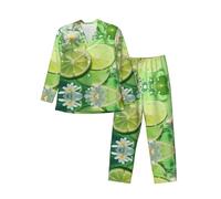 WBQLSL Ensemble de pyjama doux à manches longues pour homme, vêtements de détente décontractés, taille élastique, double poches latérales, Noir , S