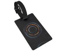 WBQLSL Étiquettes de bagage mystérieuses à trous noirs cosmiques - Étiquettes élégantes et durables pour sac à dos et étiquettes de bagage personnalisées
