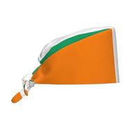 WBQLSL Flag of Cote d'Ivoire Chapeau de travail imprimé respirant avec bande absorbant la transpiration, convient pour homme et femme, noir, taille unique