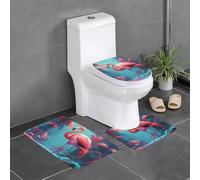 WBQLSL FlamingoBathroom Tapis antidérapant pour chambre à coucher Tapis de sol Baignoire Décoration de la maison Tapis en peluche
