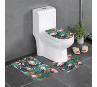WBQLSL FlamingoBathroom Tapis antidérapant pour chambre à coucher Tapis de sol Baignoire Décoration de la maison Tapis en peluche