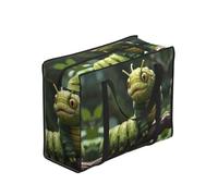 WBQLSL Funny Caterpillar Sac fourre-tout portable pour adultes, taille unique, noir, polyester avec doublure en vinyle, fermeture éclair, 53 x 40 x 23 cm
