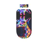 WBQLSL Gigoteuse d'emmaillotage pour nouveau-né avec imprimé girafes