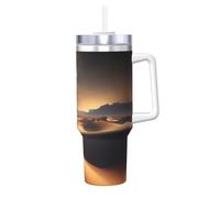 WBQLSL Gobelet à glace tendance imprimé étoiles du désert (1,2 l) - Tasse super isolante avec effet d'isolation thermique et froid supérieur,