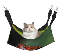 WBQLSL Grand hamac imprimé coccinelle pour animaux de compagnie - Hamac de couchage pour chat, furet, chiot, lapin, petit animal