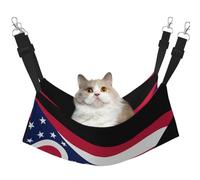WBQLSL Grand hamac imprimé drapeau de l'État de l'Ohio - Hamac de couchage pour chats, furets, chiots, lapins, petits animaux
