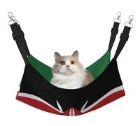WBQLSL Grand hamac imprimé drapeau du Kenya pour animal domestique - Hamac de couchage pour chat, furet, chiot, lapin, petit animal