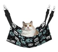 WBQLSL Grand hamac imprimé visage de panda noir et blanc - Hamac de couchage pour chat, furet, chiot, lapin, petits animaux