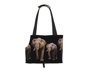 WBQLSL Grand sac de voyage à motif éléphant pour animaux domestiques - Petit sac à bandoulière pour animaux de compagnie pour voitures et personnes