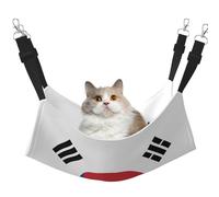 WBQLSL Grande cage à suspendre avec drapeau de la République de Corée pour chat, furet, chiot, lapin, petit animal