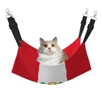 WBQLSL Grande cage imprimée drapeau du Pérou Hamac suspendu pour chat, furet, chiot, lapin, petit animal