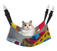 WBQLSL Hamac à suspendre avec blocs de construction colorés pour chats, furets, chiots, lapins, petits animaux