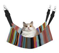 WBQLSL Hamac pour animal domestique avec lignes verticales irrégulières - Hamac de couchage pour chats, furets, chiots, lapins, petits animaux
