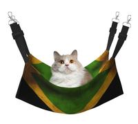 WBQLSL Hamac pour animaux de compagnie motif drapeau jamaïcain ancien moyen - Hamac de couchage pour chat, furet, chiot, lapin, petits animaux