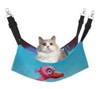 WBQLSL Hamac pour animaux de compagnie motif flamant rose - Hamac de couchage pour chats, furets, chiots, lapins, petits animaux