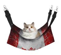 WBQLSL Hamac rétro pour animaux de compagnie - Grand motif drapeau du Canada - Hamac de couchage pour chats, furets, chiots, lapins, petits animaux